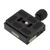 Abrazadera de Placa de Liberación Rápida para Trípode Rosca de 3/8 de pulgada Abrazadera QR y Placa de 60 mm con Nivel de Burbuja para