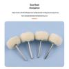3mm Shank Wool Fluff Grinding Head for Jade/Buddha Beads Polishing