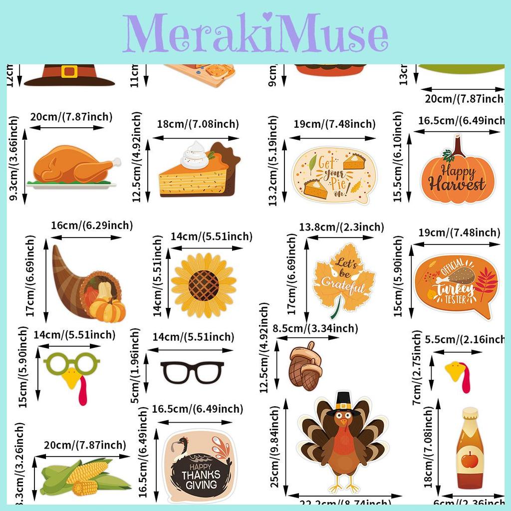 American Style Thanksgiving Day Decor Photo Booth Props For Holiday Party Fun