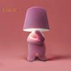 Shy Boy Table Lamp Little Man Shaped Lamp LED Desk Lamp Night Light Touch Control Plug-in Bedside Lamp for Bedroom Decor Valentine's Day Gift