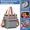 Bolsa térmica para el almuerzo, 550 ml, a prueba de fugas, con bolsillos de malla, para el trabajo, la escuela, el picnic