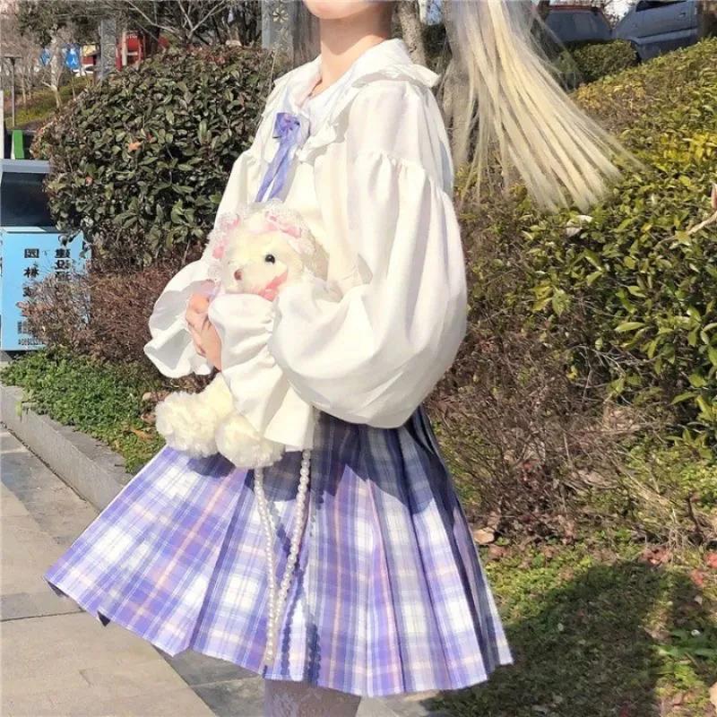 Sweet Japanese Long-sleeved Shirt Female Students Jk Uniform White Shirt Autumn New