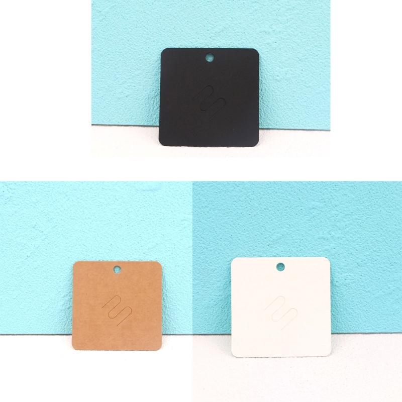 100 Stück 7X7cm Kraftpapier Brosche Anstecknadel Karten zum Verkauf von Schmuck Perfekt für Kleinunternehmen Einzelhandel Boutique Auslage
