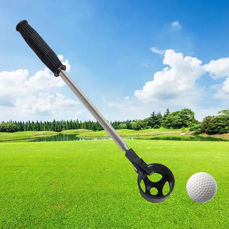 Retractable Golf Ball Picker Stainless Steel High Quality Portable Tools Telescopic Automatic Locking Picker Golf Ball Tools New