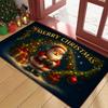 1Pcs Anti Fatigue Kitchen Rugs Christmas Santa ClausWaterproof Non-Slip Thick Cushioned Kitchen Mat Heavy Duty Comfort Standing Mat for Kitchen