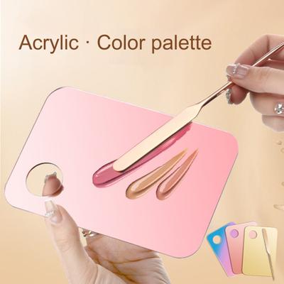 Nail Palette Customize Your Nail Colors with Smooth Textured Nail Art Palette with a Tuning Rod Acrylic Plate