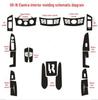 08-16 Hyundai Elantra Carbon Fiber Gear Shift Console Decor Sticker