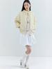 Opening Sunshine Pintuck Balloon Mini Skirt White