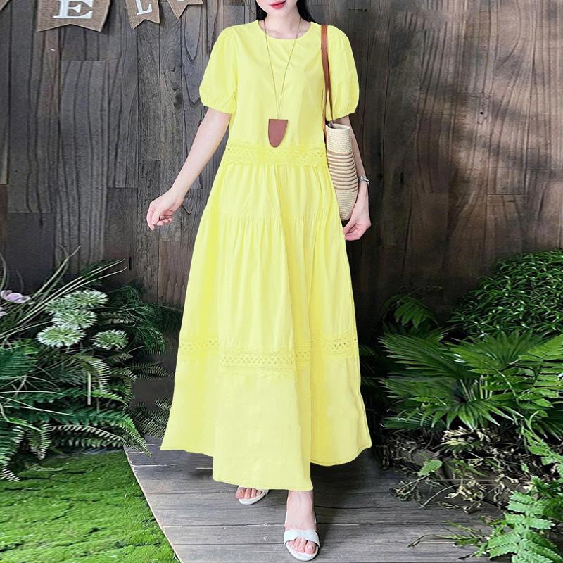 ZANZEA Conjunto de duas peças de blusa de manga curta e saia longa para mulheres