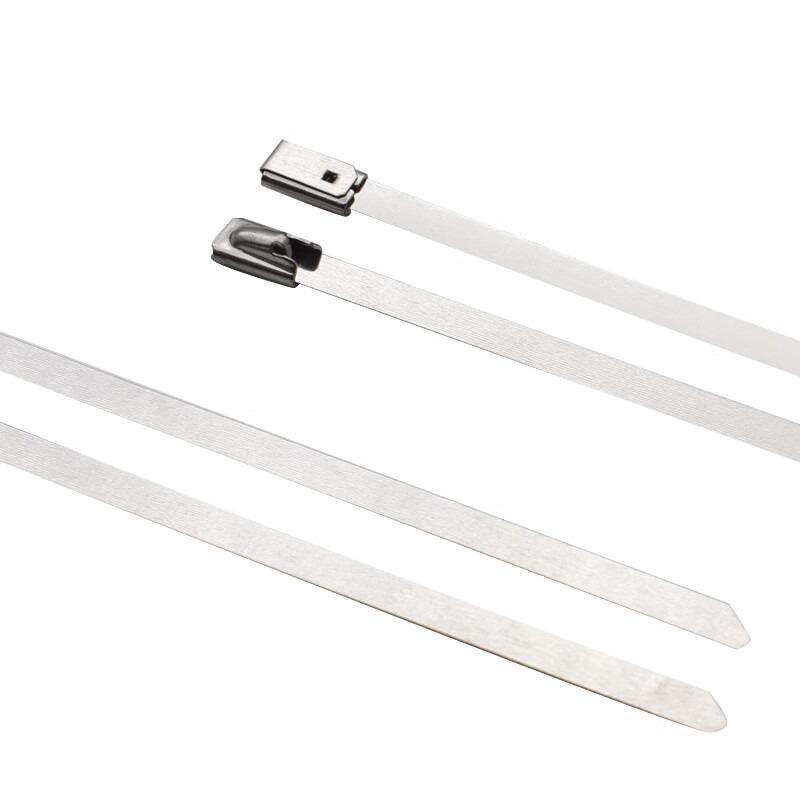 10Pcs 304 Stainless steel cable tie 4.6mm Metal Stainless Steel Zip Ties Multi-Purpose Zip Ties Heavy Duty Cable 5x100/150/300