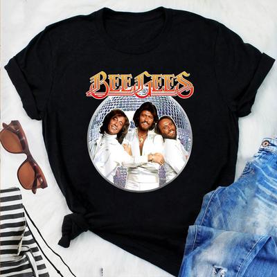 Bee Gees Tshirt Black Cotton All Size S345XL BS306 Unisex T-Shirt