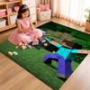 Minecraft Blocky Survival Adventure Printed Rug Durable Stainresistant Carpet For Bedroom Study Home Decor Holiday Gift