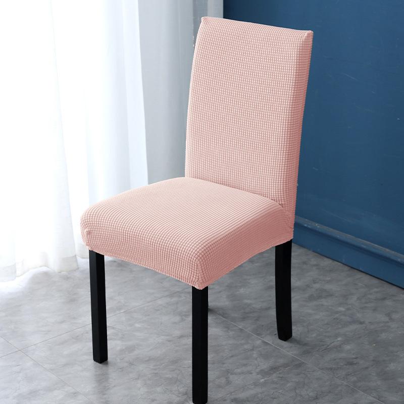Universal Fleece Plaid One-piece Half-piece Chair Cover Elastic Hotel Restaurant Restaurant Chair Cover Anti-smudge Stool Cover