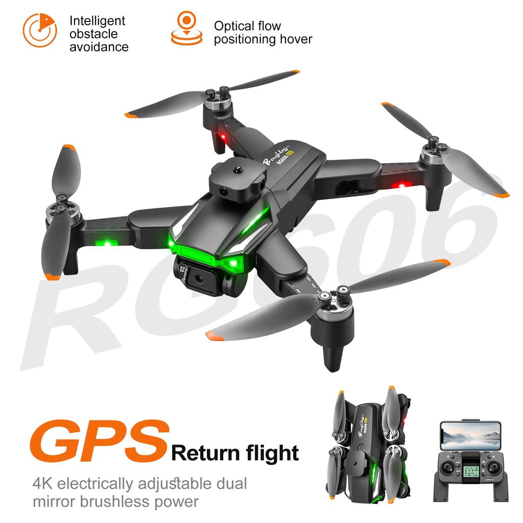 RG606 Max 5G Optical Flow GPS Folding Drone with Dual WIFI Professional Drone Medium Size with Servo Gimbal Toys Gifts