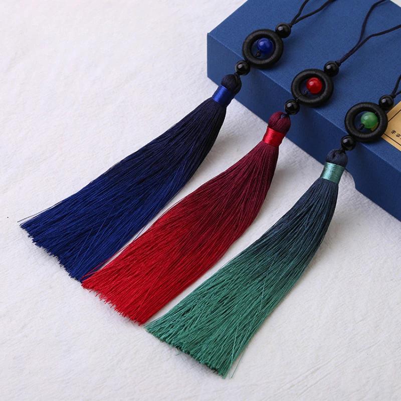 2 Stück/Los 13cm Polyester Seide Quaste Bunt Baumwolle Quasten Besatz zum Nähen Vorhänge Zubehör Anhänger DIY Auto Dekoration