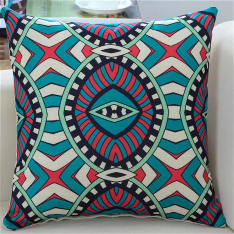 45x45cm Classic Vintage Ethnic Style Printed Cushion Cover Home Office Shop Sofa Chair Decorative Throw Pillowcase