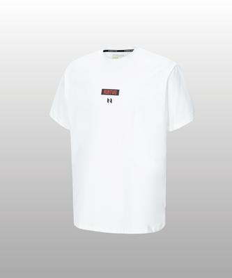 RUNTWO Essential Label Design T-Shirt White