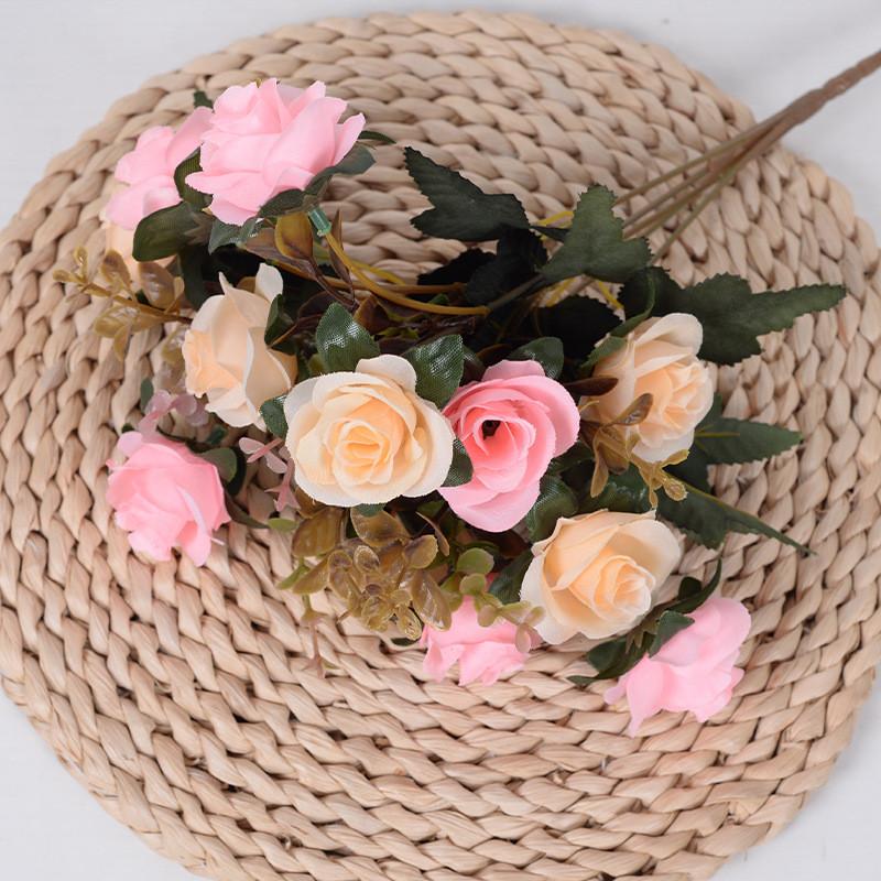 

Artificial Elegant Rosachinensis Flower For Wedding And Backdrop Photography розовый