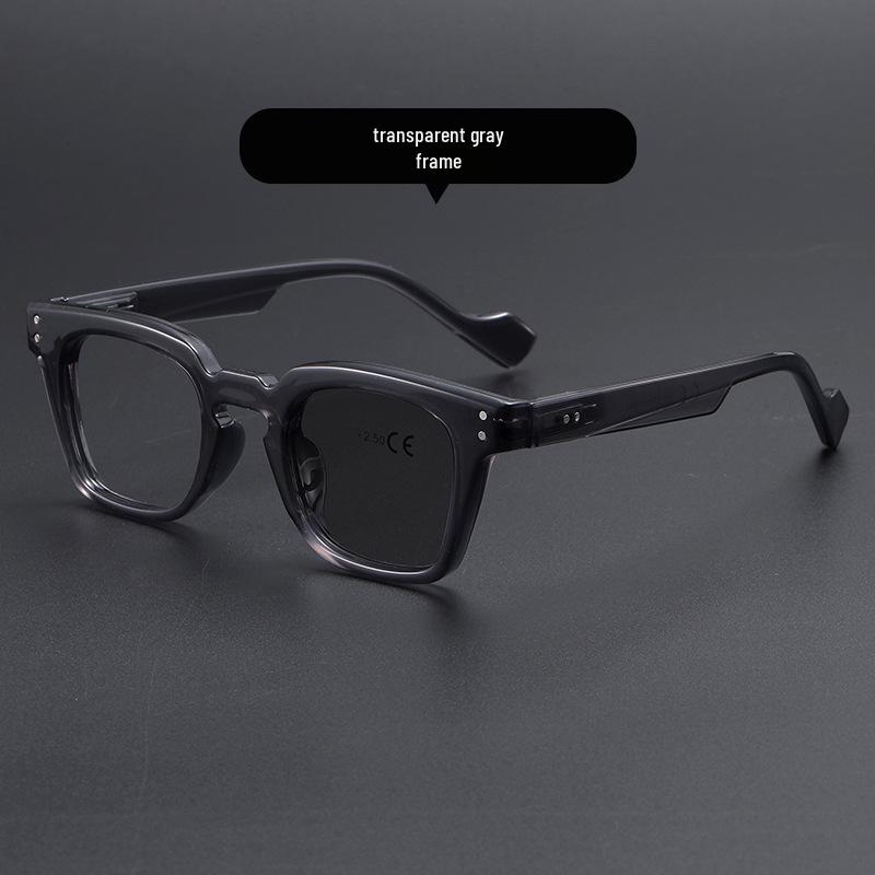 Unisex Japanese Multifocal Photochromic Blue Light Blocking Reading Glasses for Distance and Close-Up, Flat Lens, Senior-Friendly.