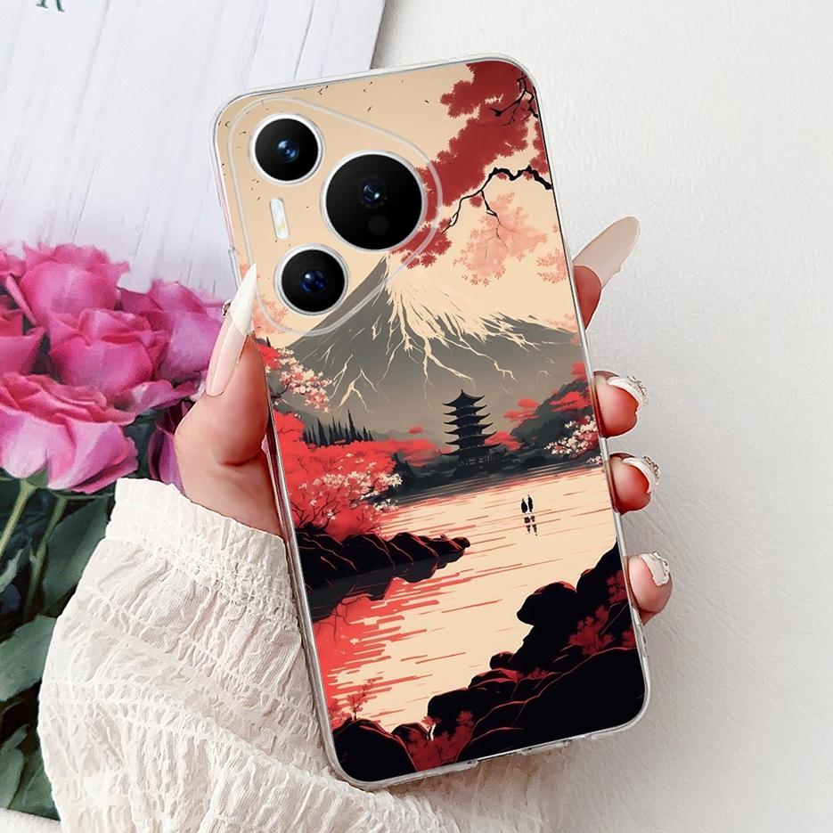 For Huawei Pura 70 Pro Plus Case Colorful Flower Painted Cover Soft Slim Phone Case For Huawei Pura 70 Ultra Pura70 Pro 5G Shell