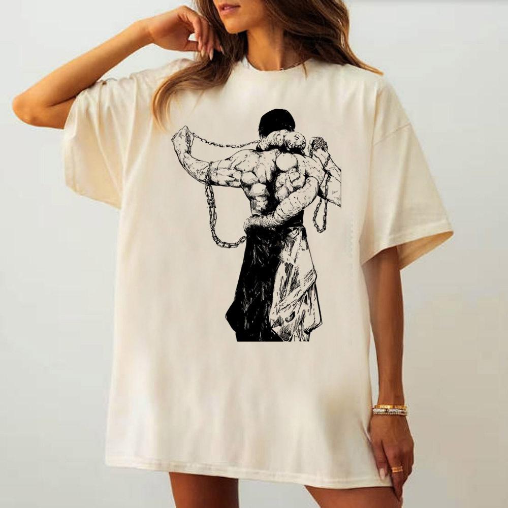 Jujutsu Kaisen t shirt Women Comfortable Vintage University Classic Y2k Pastel t shirt graphic Pop Culture Gothic Punk