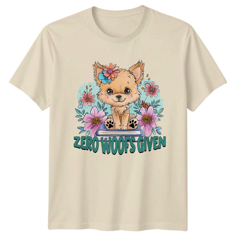 Zero Woofs Given TShirt Puppy Lover Dog Animal Birthday Gift For Him And Her