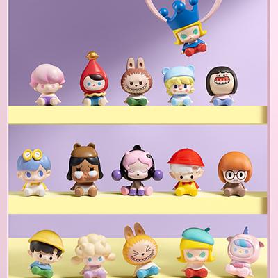 Cute Kids Sitting In Rows, Small Figurines, Gifts, Ornaments, Car Decorations, Blind Boxes