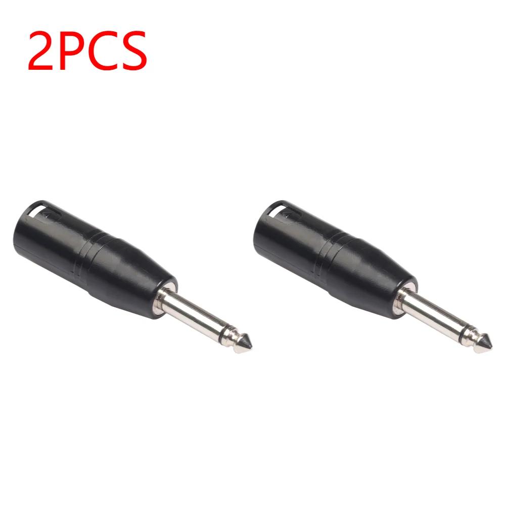 6.35mm Mono Male to XLR 3Pin Male Audio Plug Converter Adapter Connector for Headphone Microphone Power Amplifier Guitar