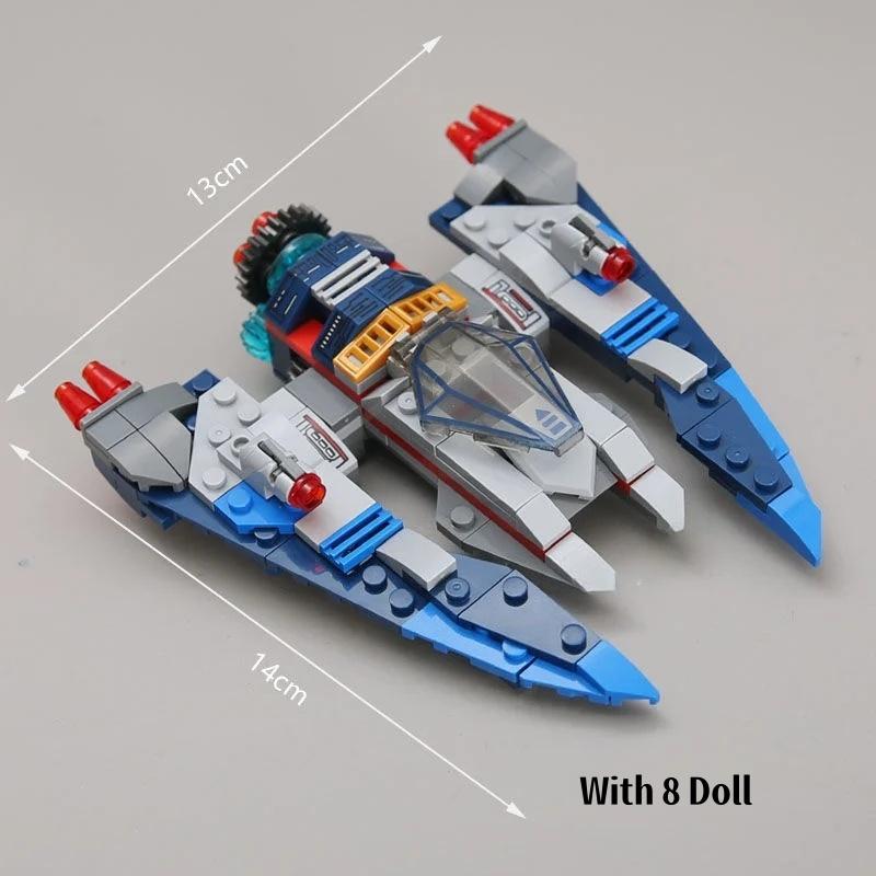 Neues Mech-Transformations-Bausatz-Set Captain Op Feuerwehrwagen Actionfiguren Kombinierbar für Kampfmodus Spielzeug Geschenke