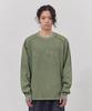Tonilolenseu Pigment Applique Long Sleeve Washed Green