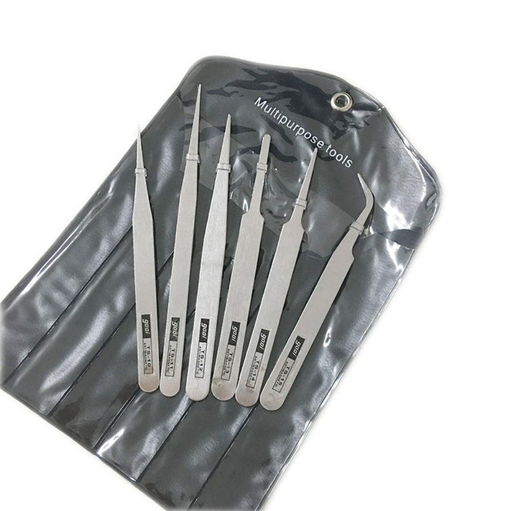 Straight Tip Precision Tweezers Bent Tip Repair Tool Multi-Purpose Repair Props  Jewelry Making