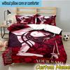 3pcs Custom Name Fantasy Adventure Anya Bedding Set Includes 1 Duvet Cover & 2 Pillowcases for All Seasons Dormitory Home Decor Christmas Gifts