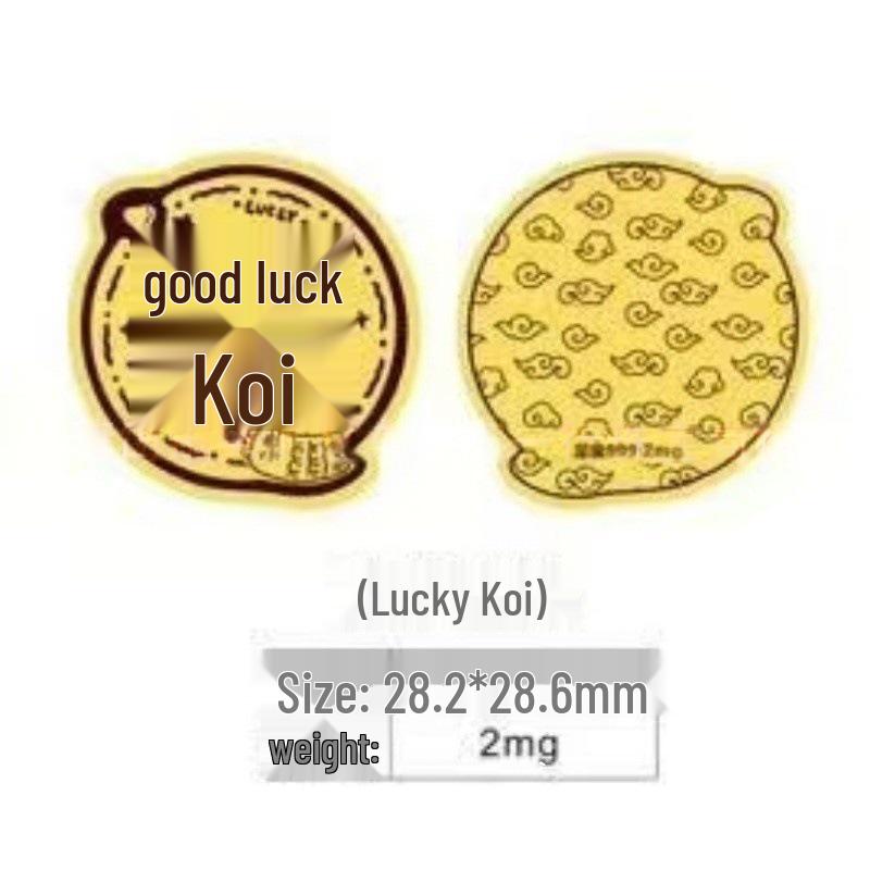 Creative Gold Sticker for Mobile Phones and Refrigerators - Wealth Card Gift