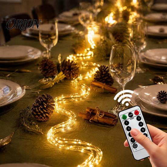 Remote Controlled Holiday Decor Copper Wire Fairy Lights with Remote, 8 Modes 10-Level Dimming Timer, Waterproof Dimmable Twinkle for Bedroom Battery