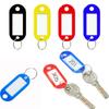30Pcs Plastic Keychain Key Fobs Luggage Id Label Name Cards Tags with Split Ring for Baggage Key Chains Key Rings.