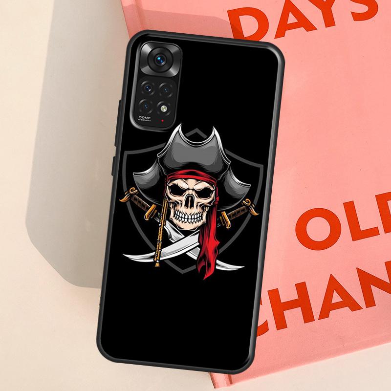 Pirate Skull Case For Redmi Note 12 11 Pro Cover For Redmi Note 10 9 8 Pro 9S 10S 11S 12S 9C 10C 12C