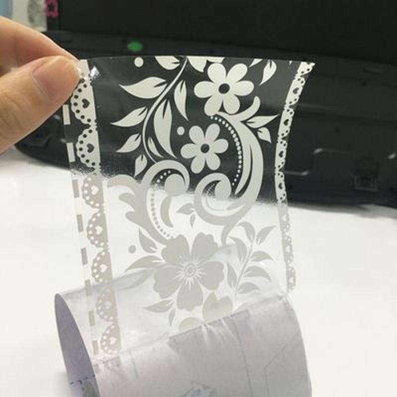 Adesivi murali con fiori in pizzo da 10 cm * 10 m Adesivo impermeabile per finestre da parete Linea di cintura Decorazione domestica