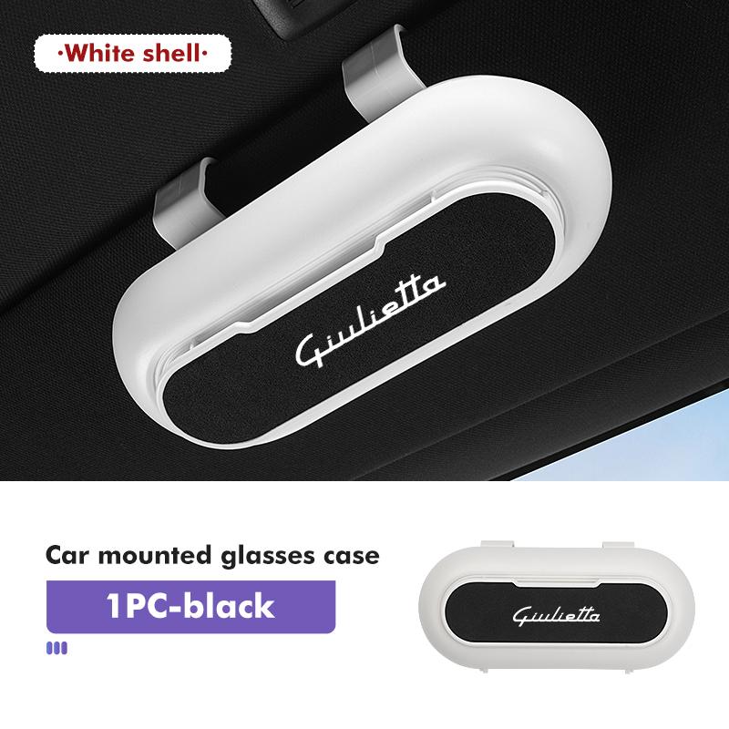 2026 Hot Alfa Romeo Car Sun Visor Sunglasses Box Storage Case Organize Boxs For Alfa Romeo 159 Giulietta Giulia 147 Mito 156 159