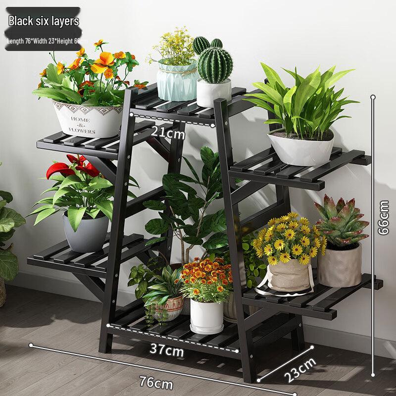 

Бамбуковая А-образная 6-ярусная подставка для цветов