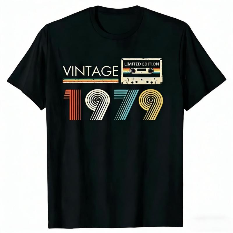 2026new Vintage1984 1980 1977 1978 1979 1986 1982 1986 1983 1981 1982 1976 Limited Edition Cassette Birthday Gift 1988 T Shirts