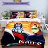 3pcs UFO Robot Grendizer2 Cover Set - Personalized Name, HD Printed Bedding with 1 Cover and 2 Pillowcases - Perfect for Home Decor, Easy Care