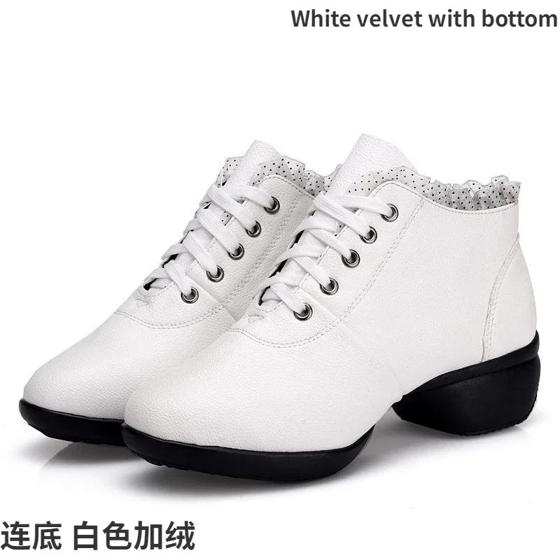 Modischer Jazzschuh für Damen Gummisohle Salsa Tanzschuhe Sneakers Damen Moderner Square Dance Schuh für Damen Lateinische Schuhe