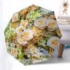 Floral Wall Decor: Elegant Rose&Hydrangea Arrangement for Home or WeddingUmbrella with Cute Design,Portable 3-Fold Compact Umbrella for Men&