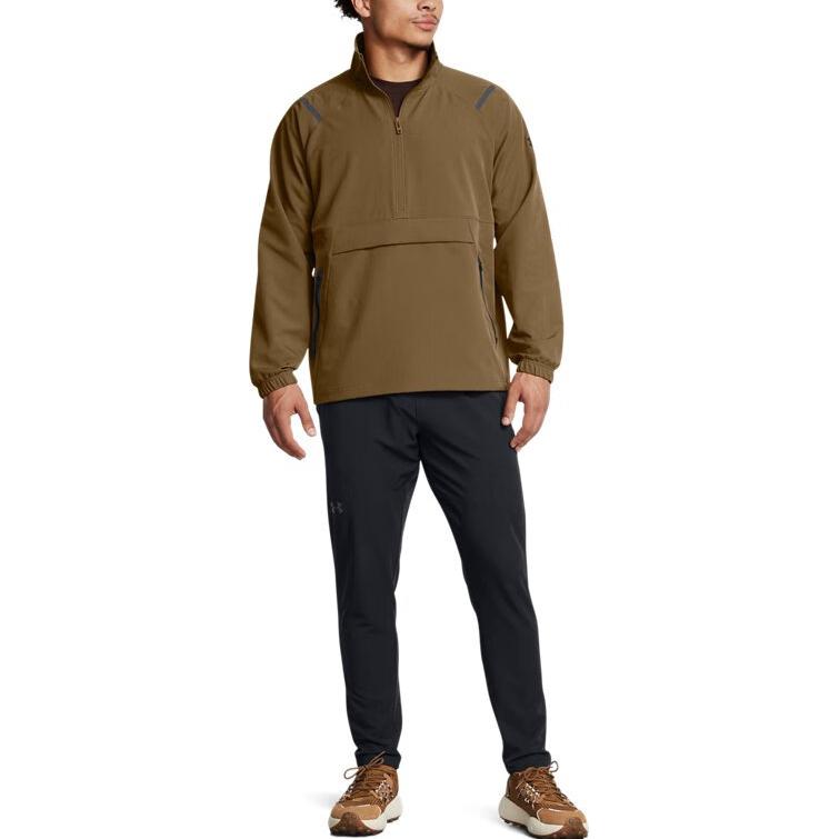 Under Armour Felpa con cappuccio da allenamento intrecciata inarrestabile da uomo felpe Marrone-Coyote 1387891-498
