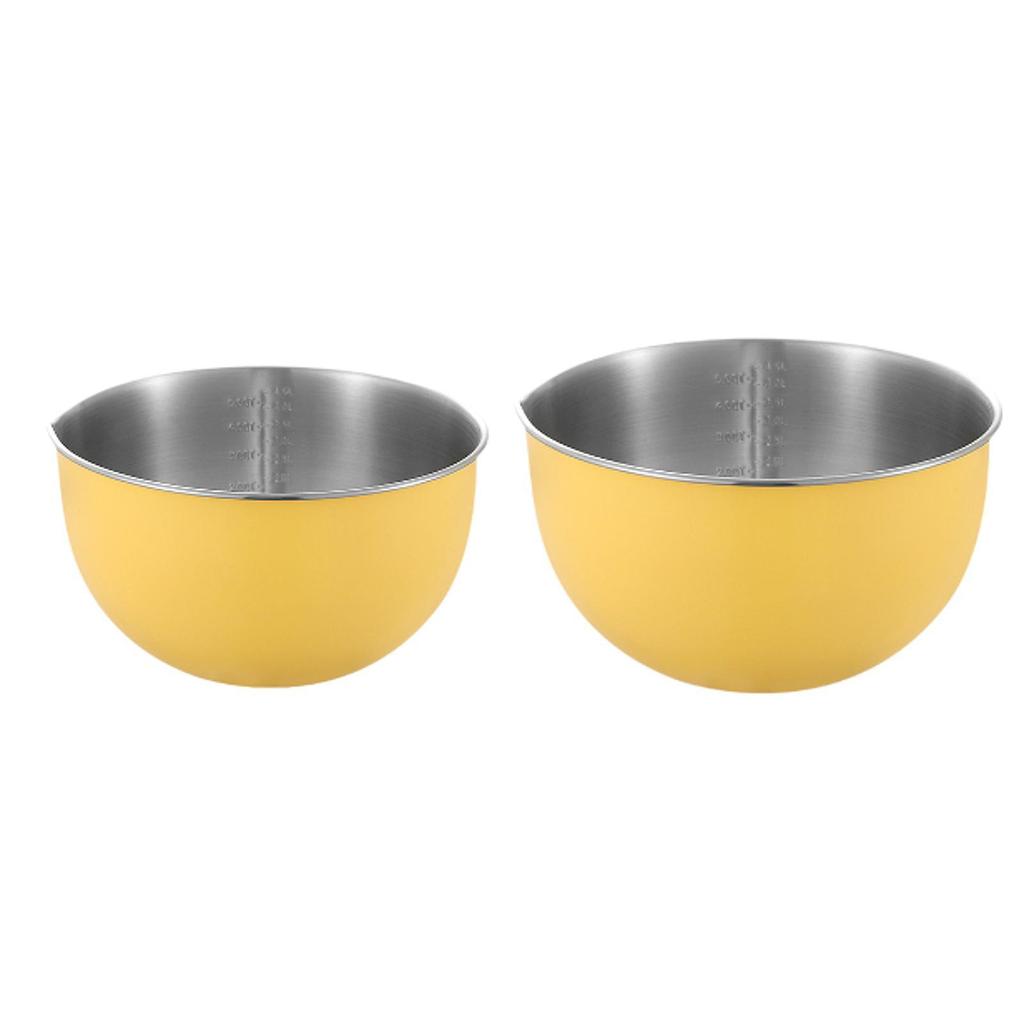 Stainless Steel Mixing Bowl Serving Bowl Bakeware Washing Bowl for Pantry Baking