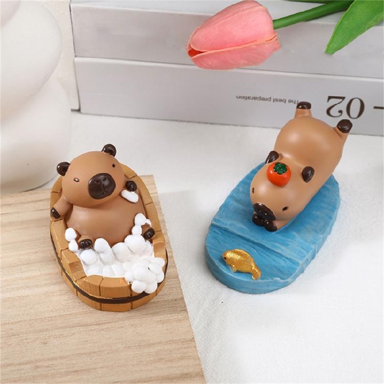 Capybara Desk Statue Phone Holder Stand, Enhances Reading and Entertainment Experience
