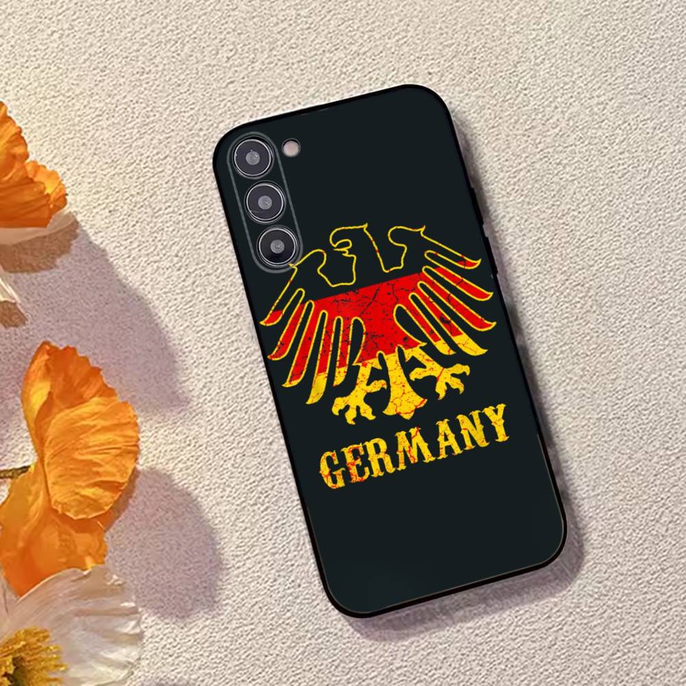 Soccer Support G-Germany Phone Case For Samsung Galaxy A73,A72,A71,A70,A53,A52,A51,Others Soft Black Cover