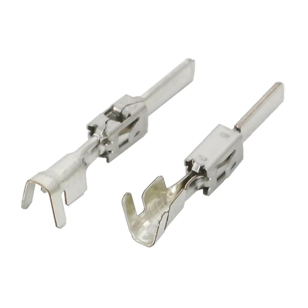 50 PCS 2.8/3.5mm Brass Tinned Electrical Car Wire Harness Connector Wiring Terminal Plug DJ623-E3.5AB/DJ615B-2.8 * 0.8A 2-964300-1(DJ615B-2.8x0.8A)