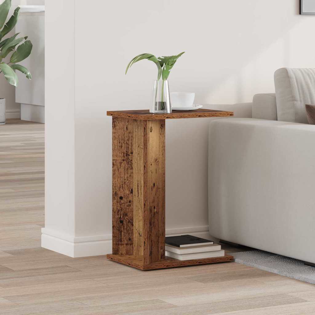 Side Table Reclaimed Wood Look 35 x 25 x 50 cm Engineered Wood