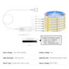 12V COB LED Strip Light Smart Double Door Sensor Switch Cabinet Lights for Your Room Lighting Dupont LED Tape Door Open Light-ON
